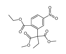 2-(2-ethoxycarbonyl-5-nitrophenyl)-2-ethylmalonic acid Structure