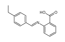 2-[(4-ethylphenyl)methylideneamino]benzoic acid Structure