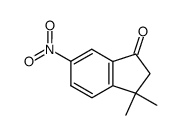 3,3-dimethyl-6-nitro-indan-1-one Structure