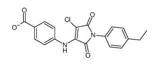 4-[[4-chloro-1-(4-ethylphenyl)-2,5-dioxopyrrol-3-yl]amino]benzoate Structure