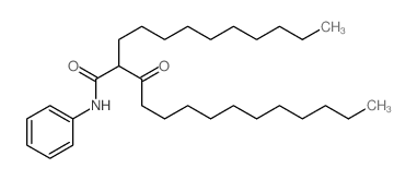 Tetradecanamide,2-decyl-3-oxo-N-phenyl- Structure