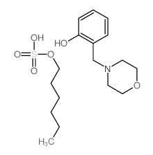 2-(morpholin-4-ylmethyl)phenol; 1-sulfooxyhexane结构式