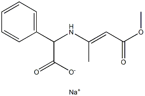 sodium ()-[(3-methoxy-1-methyl-3-oxoprop-1-enyl)amino]phenylacetate picture