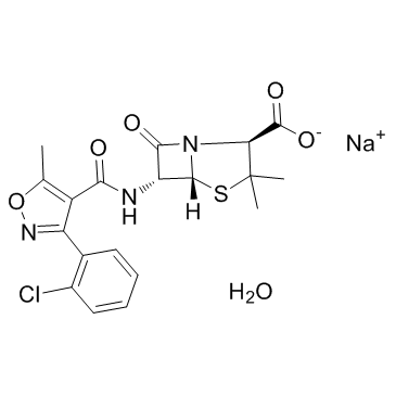 Cloxacillin Sodium Structure