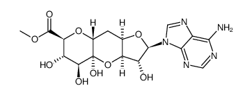 (11R)-11-C-(6-Amino-9H-purin-9-yl)-2,6:8,11-dianhydro-7-deoxy-α-L-ido-D-lyxo-5-undecoulo-5,9-pyranosonic acid methyl ester structure