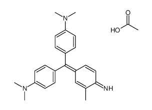 [4-[(4-amino-3-methylphenyl)-[4-(dimethylamino)phenyl]methylidene]cyclohexa-2,5-dien-1-ylidene]-dimethylazanium,acetate结构式