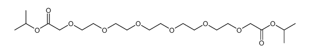 diisopropyl 3,6,9,12,15,18-hexaoxaicosanedioate Structure