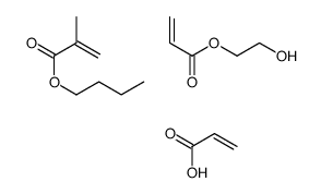 butyl 2-methylprop-2-enoate,2-hydroxyethyl prop-2-enoate,prop-2-enoic acid结构式