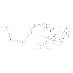 N1-(20-Amino-6,13,20-triimino-5,7,12,14,19-pentaazaicosan-1-yl)bleomycinamide Structure