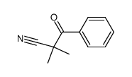 2,2-dimethyl-3-oxo-3-phenylpropanenitrile结构式