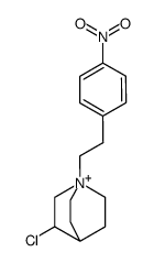 3-chloro-1-(4-nitrophenethyl)quinuclidin-1-ium Structure