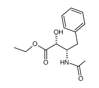 ethyl (2R,3S)-3-acetylamino-2-hydroxy-4-phenylbutanoate Structure