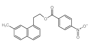 2-(7-methylnaphthalen-1-yl)ethyl 4-nitrobenzoate structure