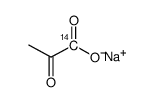 pyruvic acid, sodium salt, [1-14c] Structure