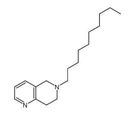 6-decyl-7,8-dihydro-5H-1,6-naphthyridine结构式