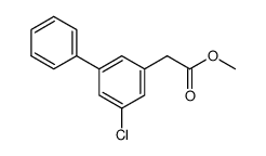 methyl 2-(5-chloro-[1,1'-biphenyl]-3-yl)acetate结构式