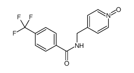 N-[(1-oxidopyridin-1-ium-4-yl)methyl]-4-(trifluoromethyl)benzamide Structure