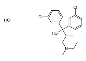 1,1-bis(3-chlorophenyl)-3-(diethylamino)-2-methylpropan-1-ol,hydrochloride结构式