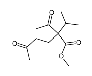 methyl 2-acetyl-2-isopropyl-5-oxohexanoate结构式