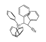 (2R,3R)-2,3-diphenyl-3-(triphenylstannyl)propanenitrile Structure