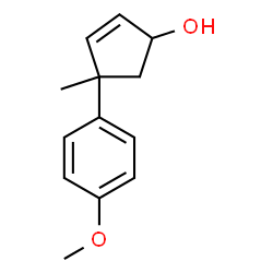 2-Cyclopenten-1-ol,4-(4-methoxyphenyl)-4-methyl-(9CI) structure