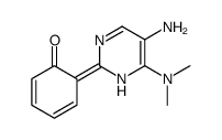 6-[5-amino-6-(dimethylamino)-1H-pyrimidin-2-ylidene]cyclohexa-2,4-dien-1-one Structure