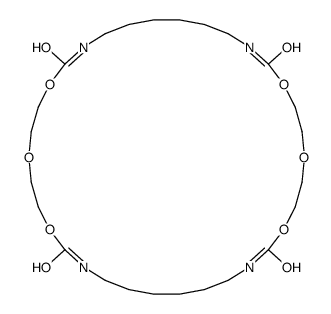 1,12,15,18,29,32-hexaoxa-3,10,20,27-tetrazacyclotetratriacontane-2,11,19,28-tetrone Structure