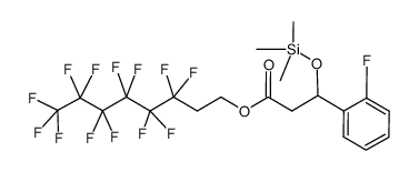 3,3,4,4,5,5,6,6,7,7,8,8,8-tridecafluorooctyl 3-(2-fluorophenyl)-3-((trimethylsilyl)oxy)propanoate Structure