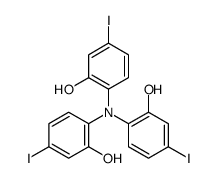 2-(2-hydroxy-N-(2-hydroxy-4-iodophenyl)-4-iodoanilino)-5-iodophenol Structure