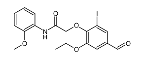 Acetamide, 2-(2-ethoxy-4-formyl-6-iodophenoxy)-N-(2-methoxyphenyl)结构式