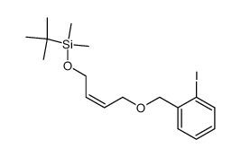 tert-butyl-[4-(2-iodo-benzyloxy)but-2-enyloxy]dimethyl-silane结构式