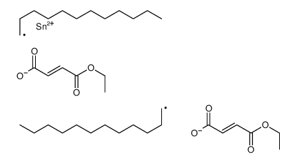 ethyl (Z,Z)-9,9-didodecyl-4,7,11-trioxo-3,8,10-trioxa-9-stannatetradeca-5,12-dien-14-oate Structure