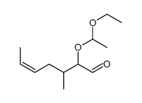 2-(1-ethoxyethoxy)-3-methylhept-5-enal结构式