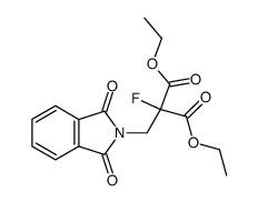 fluoro-phthalimidomethyl-malonic acid diethyl ester结构式