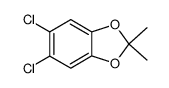 5,6-dichloro-2,2-dimethyl-benzo[1,3]dioxole结构式