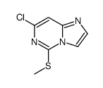 7-Chloro-5-(methylthio)imidazo[1,2-c]pyrimidine结构式