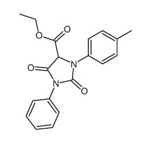 1-(4-methylphenyl)-3-phenyl-5-carbethoxyhydantoin Structure