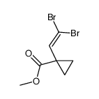 methyl 1-(2,2-dibromoethenyl)cyclopropane-1-carboxylate Structure