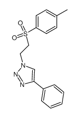 4-phenyl-1-(2-tosylethyl)-1H-1,2,3-triazole Structure