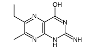 2-amino-6-ethyl-7-methyl-1H-pteridin-4-one Structure