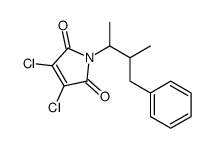 3,4-dichloro-1-(3-methyl-4-phenylbutan-2-yl)pyrrole-2,5-dione结构式