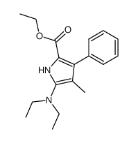 5-Diethylamino-4-methyl-3-phenyl-1H-pyrrole-2-carboxylic acid ethyl ester Structure