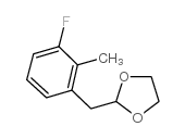 3-FLUORO-2-METHYL (1,3-DIOXOLAN-2-YLMETHYL)BENZENE structure