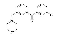 3-BROMO-3'-MORPHOLINOMETHYL BENZOPHENONE Structure