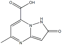 1,2-dihydro-5-methyl-2-oxo-pyrazolo[1,5-a]pyrimidine-7-carboxylic acid结构式