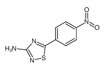 5-(4-nitro-phenyl)-[1,2,4]thiadiazol-3-ylamine结构式