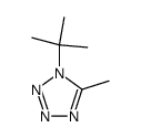 1-Tert-butyl-5-methyl-1H-tetrazol结构式