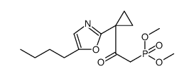 Phosphonic acid, P-[2-[1-(5-butyl-2-oxazolyl)cyclopropyl]-2-oxoethyl]-, dimethyl ester结构式