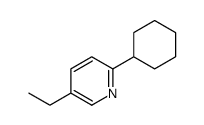 2-cyclohexyl-5-ethylpyridine Structure