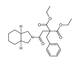 ethyl 4-[(3aR,7aS)-octahydro-2H-isoindol-2-yl]-4-oxo-2-benzyl-2-carbethoxy-butanoate Structure